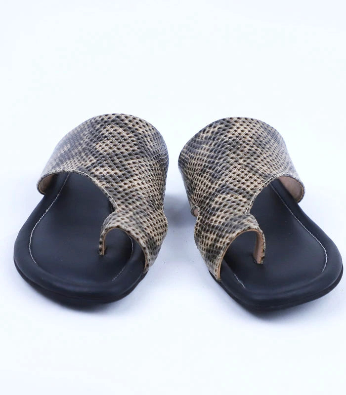Animal Print Tong Cushioned Flats