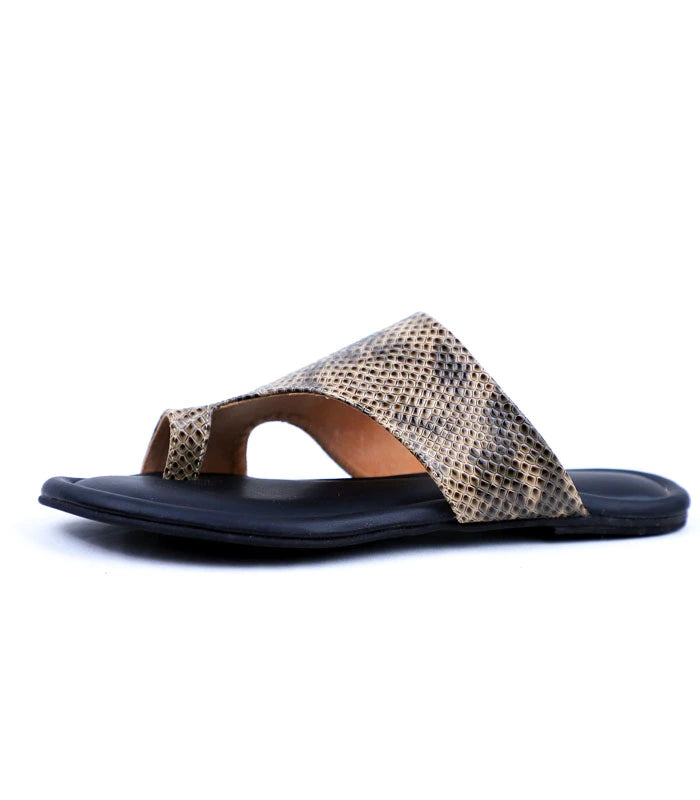 Animal Print Tong Cushioned Flats