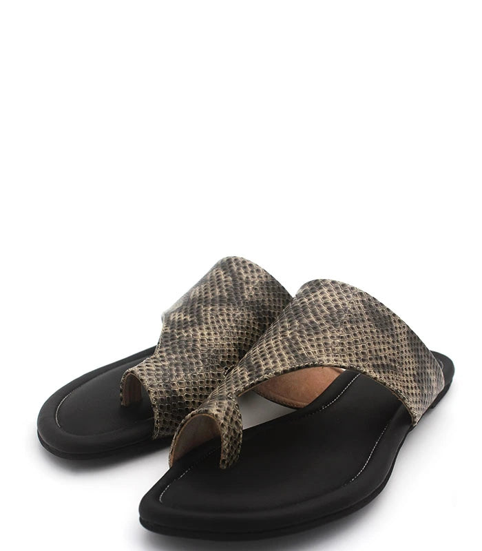 Animal Print Tong Cushioned Flats