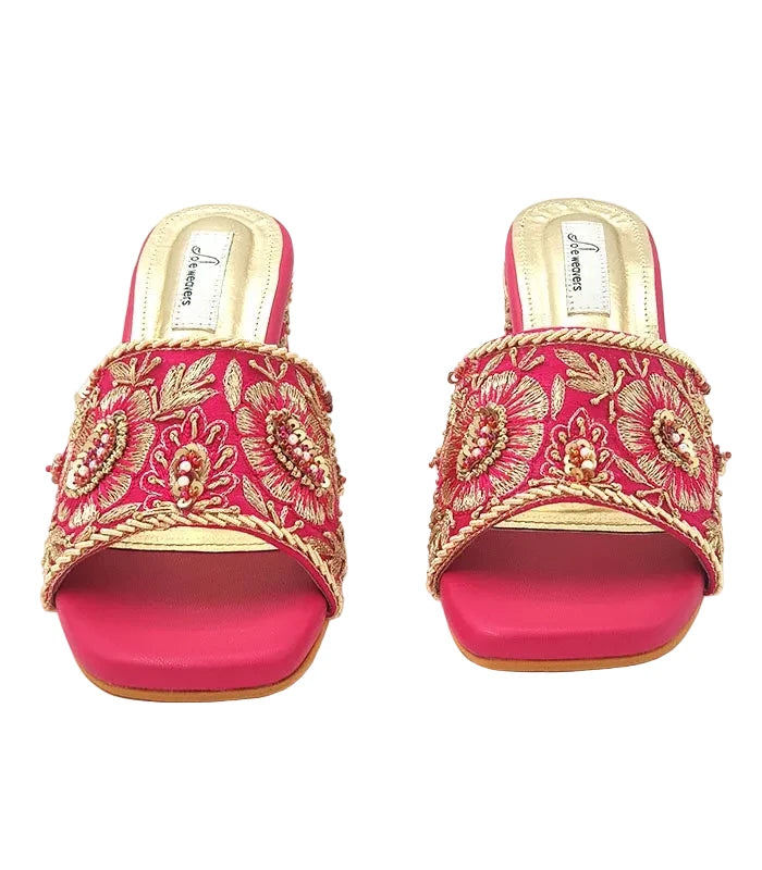 Nooraya Hand Embroidered Bridal Heels