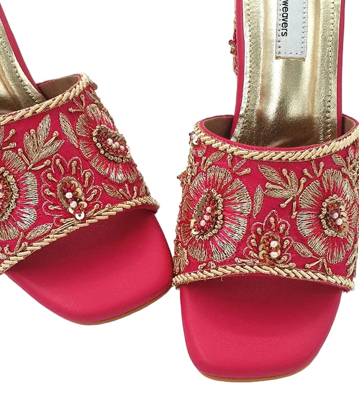 Nooraya Hand Embroidered Bridal Heels