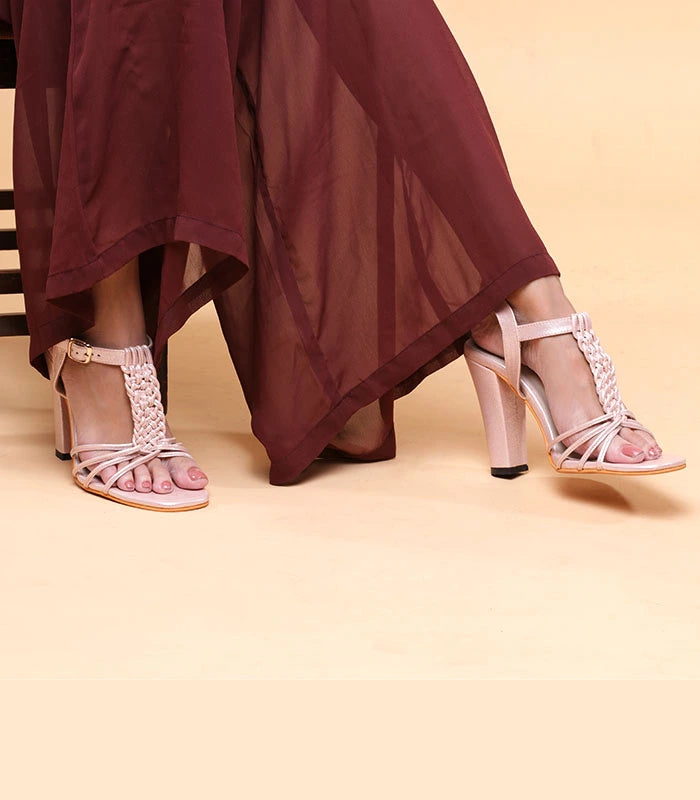 Calliope Bridal Heels Rose Gold