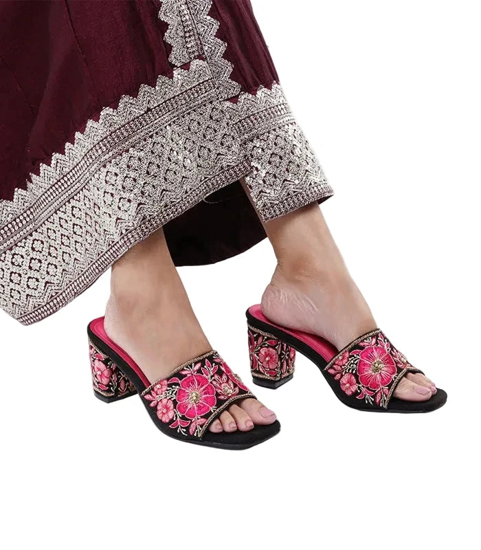 Nooraya Hand Embroidered Bridal Heels