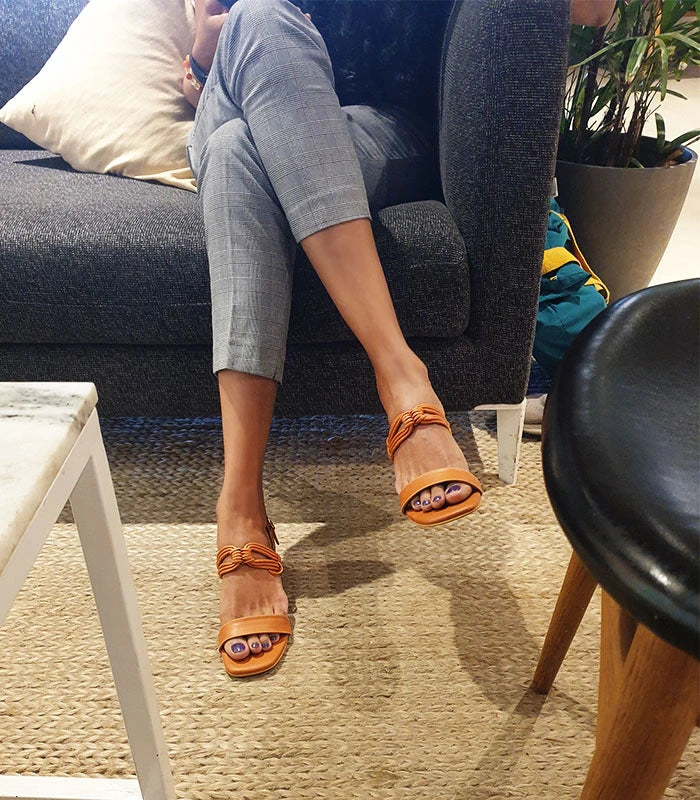 Oria Tan Sandals
