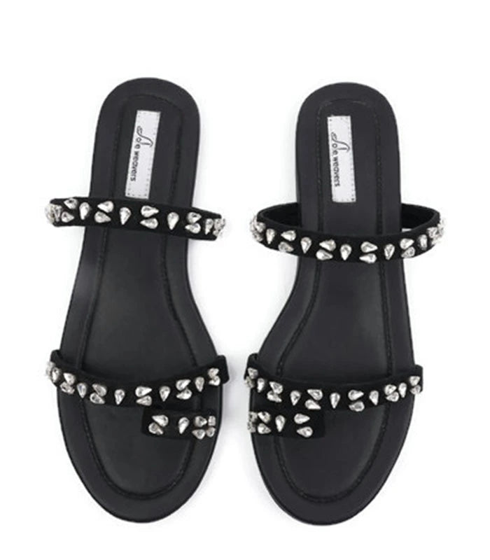 Star Drop Two Strap Flats