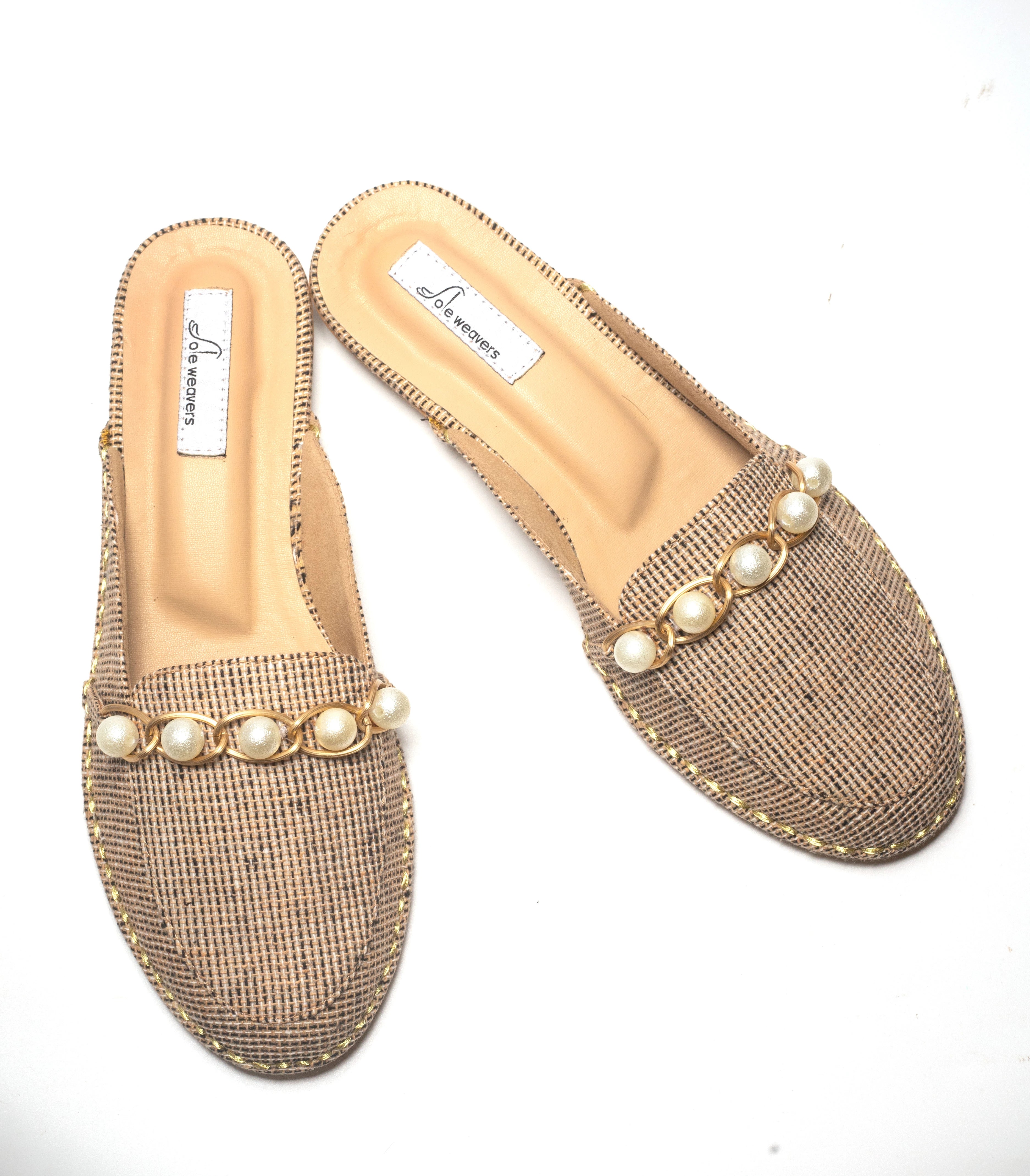 Ammil Jute Motif Mules