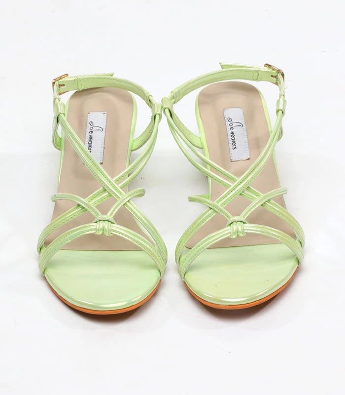 Aria Metallic Mint Sandal Heels