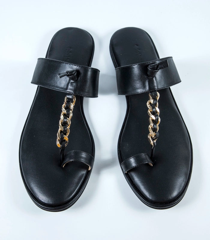 Be Complacent Flats - Black