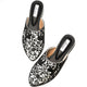 Cervine Hand Embroidered Mules
