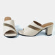 Chantel Beige Block Heels