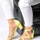 Cosmopolitan Symmetric Block Heel