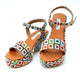 Eco-Chic Multicolor Wedge Sandlas