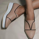 Femme Closed Shoes With Platform Heel