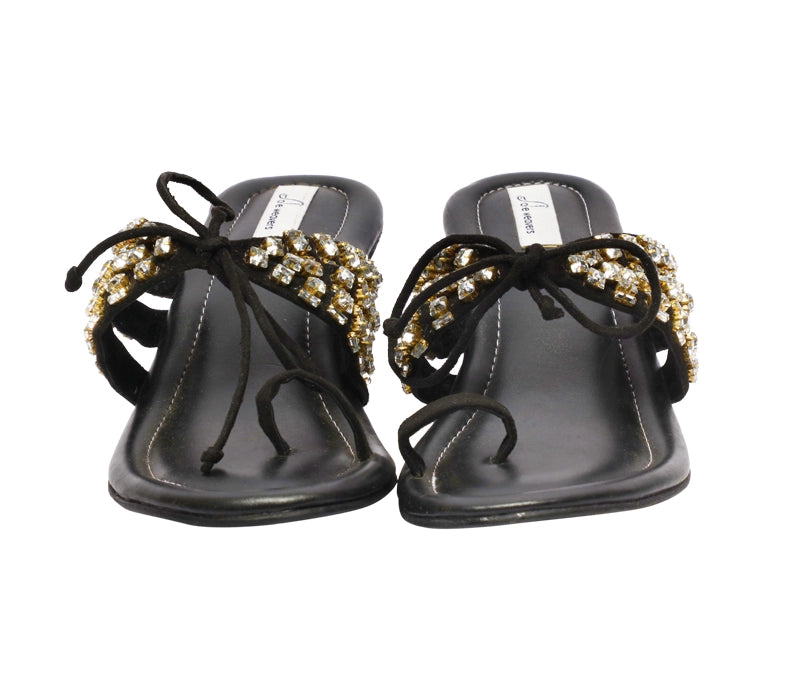 Heer Embellished Cushioned Box Heels