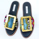 Into Summer Oversize Buckle Sliders