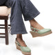 Opaline Mules with Wedge Heels