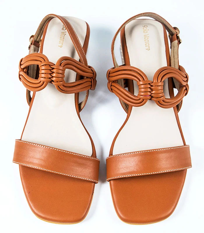 Oria Tan Sandals