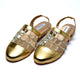 Pearline Mules in Gold