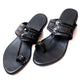 Saaj Kolhapuri Flats Black