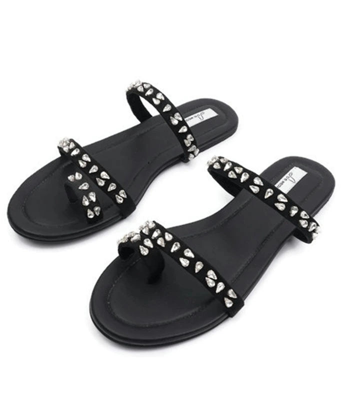 Star Drop Two Strap Flats