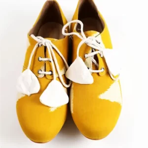 Sole Weavers Boho Girl Oxford Shoe Oxford Women Shoe Yellow Oxford Women Shoe Yellow Shoe Fashionable shoes Flat Shoes Formal Shoes Lace Shoe Bohemian Shoe Bohemian Shoe For Ladies Bohemian Shoe For women